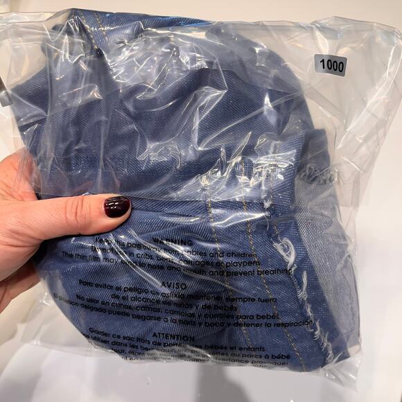 Derek Lam 10 Crosby Denim Cotton and Linen Faux Wrap Shift Dress Sz 4 - Picture 12 of 12